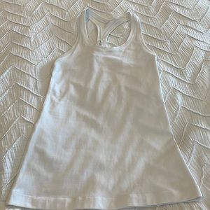 Lululemon size 4 white tank top